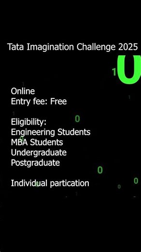 Tata Imagination Challenge 2025 || Hackathon || Shorts