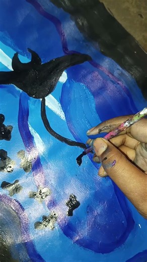 aesthetic ocean painting 🎨🐟🌊#sea#art