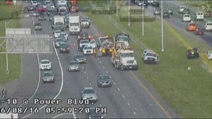 After almost three hours, all lanes of I-10W back open