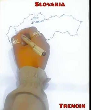 Ako nakresliť mapu slovenska krok za krokom#How to draw map of slovakia step by step# easy to draw #