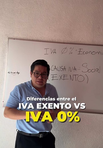 Diferencias entre IVA al 0% y IVA Exento en México