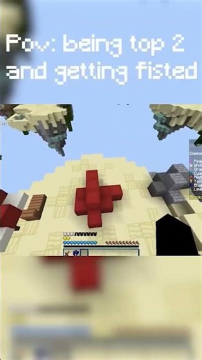 Humbling the #2 bedwars player 🔥 | BlocksMC #minecraft #minecraftshorts #blocksmc #bedwars