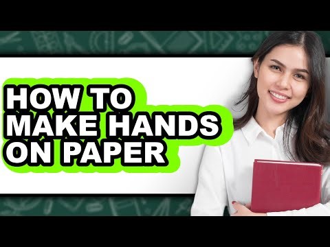 How to Make Hands on Paper (easy Method)