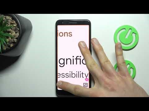 GOOGLE Pixel 3a — Magnification (Zoom) जोड़ें या हटाएं