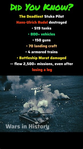 The Deadliest Stuka Pilot #worldwar2