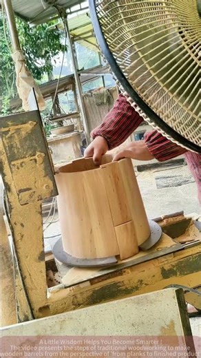 Handmade Wooden Bucket Making From Scratch, See How Traditional Craft Creates Practical Items