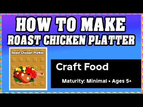 How To Make ROAST CHICKEN PLATTER in CRAFT FOOD ROBLOX [Unlock New Recipe] [walkthrough]