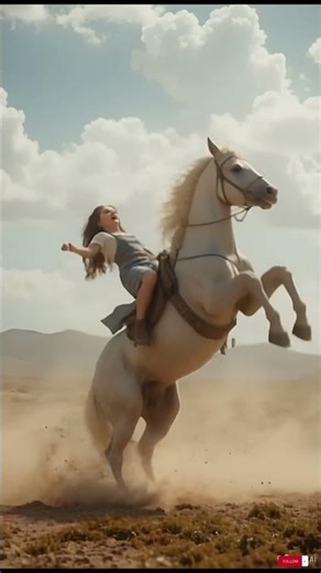 Girl Falls Off Horse and Gets Right Back On – Incredible! 🔥🐎