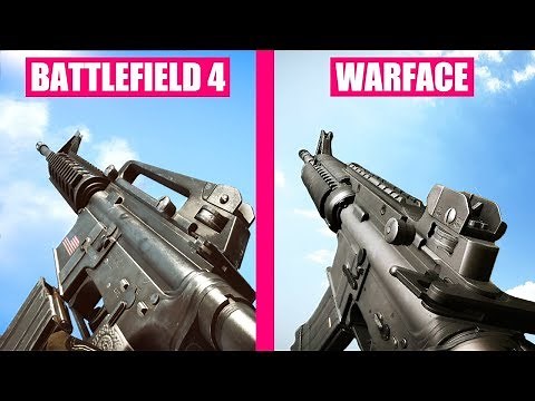 Battlefield 4 vs Warface - Weapons Comparison