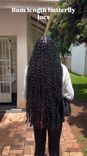Locs by Kimm🇿🇼 on Instagram: "Bum length goddess butterfly locs #butterflylocs #locshairstyles #explorepage #reels #trendingreels"