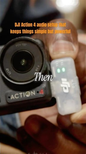DJI Action 4 Audio Setup Using Two Wireless Mics One Clean Sounds #youtubeshorts