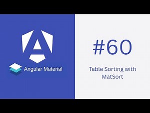 Table Sorting with MatSort
