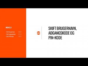 Waoo Play - Skift brugernavn, adgangskode og PIN-kode