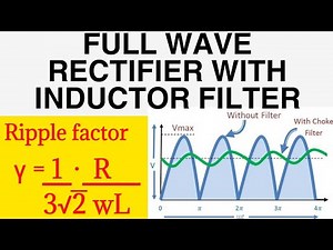 Optimizing power : Full Wave Rectifier with Inductor Filter and Ripple factor Analysis