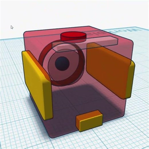GO PRO HERO 5 SESSION (CRUDE MODEL) 🔁 | TINKERCAD LOOP | T_CAD