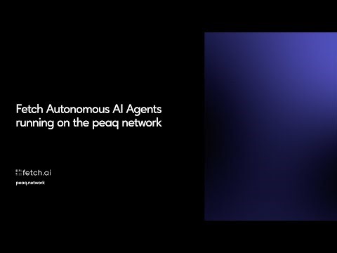 Fetch.ai Autonomous AI Agents on the peaq network | Demo