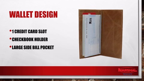 Genuine Leather Checkbook Cover For Men & Women Checkbook Holder Wallet RFID Blocking USA Series (USA Flag Black)