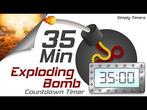 35 min exploding countdown timer