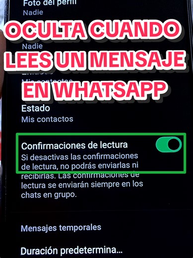 Como ocultar cuando lees un mensaje en WhatsApp para que la otra persona no se de cuenta