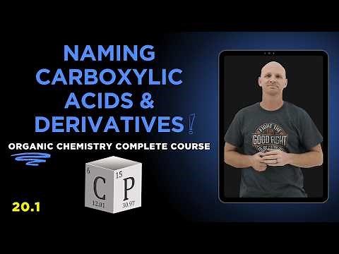 Naming Carboxylic Acids and Derivatives Complete Tutorial | Organic Chemistry 20.1