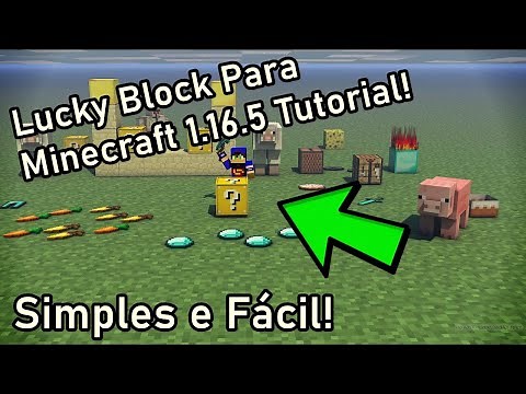 Como Baixar E Instalar MOD de Lucky Block No Minecraft 1.16.5 Tutorial Simples e fácil Atualizado