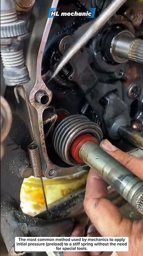 how to install the kick starter spring #installation #repair #kickstarter #technical #mechanic