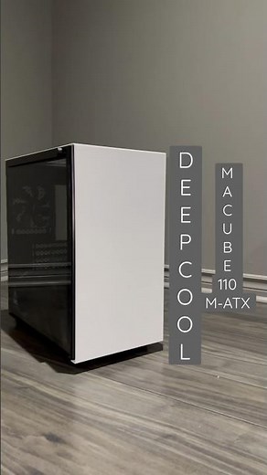White PC case under $60 (Deepcool Macube 110 M-ATX) #shorts #pccase #deepcool #unboxing