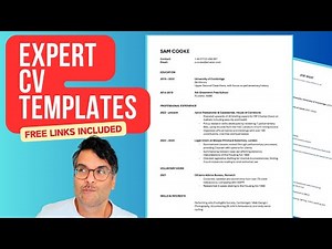 2 Expert CV Templates (+ FREE download links - from a Cambridge University Careers Pro)