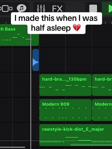 GarageBand Beat Made Half Asleep 💔