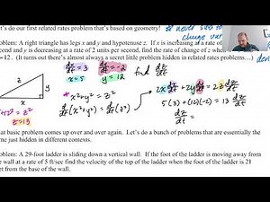Related Rates pg 2, pt 1