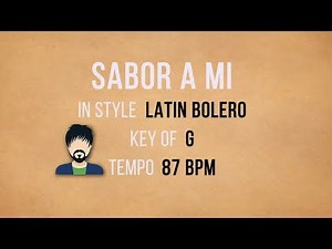 Sabor A Mi - Los Panchos - Karaoke Male Backing Track