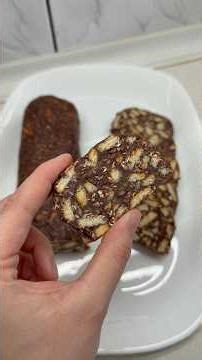 Salam de biscuiți cu musli #delicious #recipe #cake #salamdebiscuiti #biscuit #biscuitcake #dessert