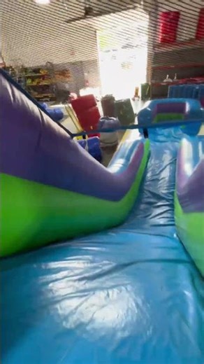 Big Galactic Splash 16'H Inflatable Water Slide