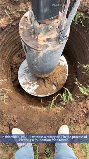 [Construction Work] Rotary Drill for Tower Foundation – How It Works