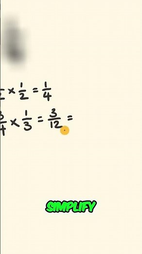 Fraction Multiplication: Easy Math Tutorial & Simplification! #shorts