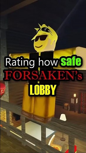 Rating how safe the LOBBY is in FORSAKEN #forsaken #roblox #rating