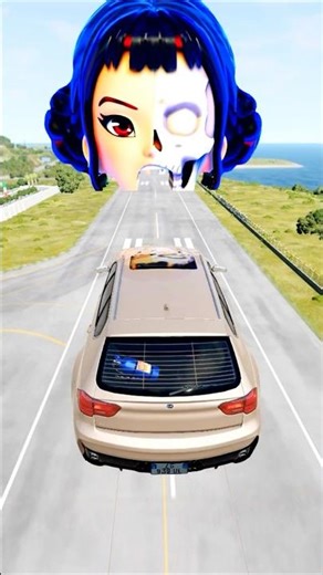 Big and Small Cars vs Zoey Half Skeleton BeamNGDrive #beamngcrashes #beamngdrive #beamngshorts #kpop