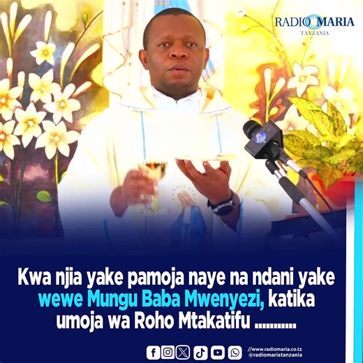 "Kwa njia yake pamoja naye na ndani yake wewe Mungu Baba Mwenyezi katika umoja wa Roho Mtakatifu unapata heshima yote na utukufu milele na milele" - Video ni Padre Dominic Mavula C.PP.S, Mkurugenzi wa Matangazo Radio Maria Tanzania wakati wa Adhimisho la Misa Takatifu ya Kumbukumbu ya Bikira Maria wa Lurdi katika Groto ya Mama Bikira Maria iliyopo Makao Makuu ya Radio Maria Tanzania Mikocheni, Jimbo Kuu la Dar es Salaam. www.radiomaria.co.tz ‎#Miaka30yaradiomariaTz #Uinjilishajiupendonafaraja | 