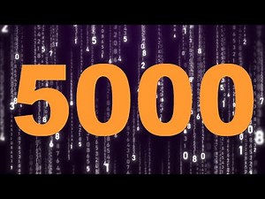 Numbers from 5000 to 1 - countdown - matrix animation - frame motion