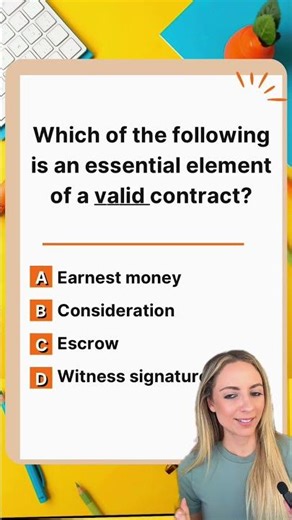 Real Estate Exam Contracts | Essential Elements: COLIC Review