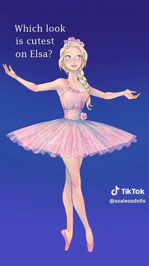 Elsa Ballerina Outfits for Dress Up Games