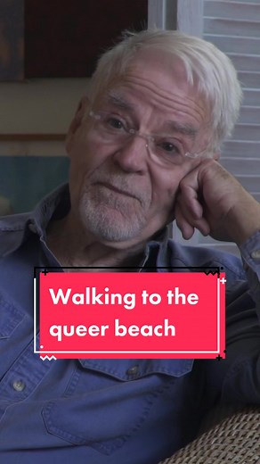 Artist and former partner to Christopher Isherwood, Don Bachardy, on his early visits to the gay “Ginger Rogers” beach: “I knew where we were going.” #GayBeach #GayBeachDay #GayHistory #QueerHistory #QueerHistoryIsEverywhere