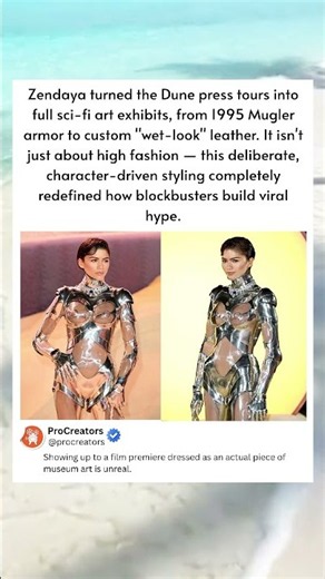 Zendaya made every Dune press tour look like a sci-fi masterpiece. #Zendaya