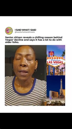 I Said What I Said Media on Instagram: "Vegas was never just about lights and casinos. It was about the folks on fixed incomes who made the trip every year and kept the city alive. When even they can’t afford to come back, something bigger is broken. What do you think Vegas will look like in 10 years?  TT/thebishoptutu #reels #trending #blackcommunity #usa #nativeamerican #viral #fyp #blackamericans #explore #isaidiwhatisaidmedia"