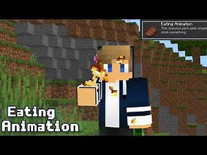 Eating Animation For Mcpe 1.21+