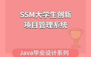 【小白计算机毕业设计系列】SSM大学生创新项目管理系统
