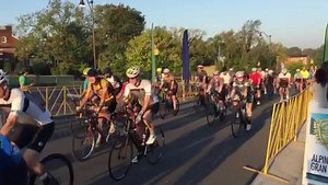 Here’s another point of view of the roll out. Lead by Porsche of Charlottesville, it took nearly three minutes for this awesome group to set out on the adventure of the 2019 Alpine Loop Gran Fondo! Can you spot yourself? | Alpine Loop Gran Fondo
