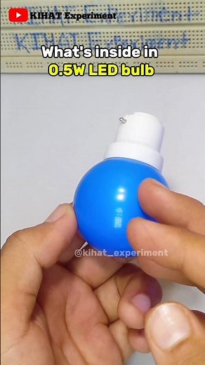 what's inside in 220V LED Bulb #ytshorts #shorts #experiment