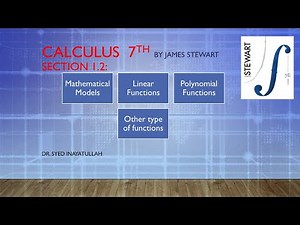 Section 1.2, Mathematical models James Stewart Calculus
