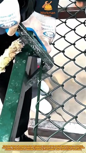Bending Chain Link Fence Wire for Strong Frame Fixing